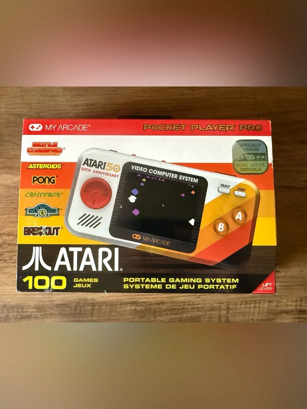 Atari Pocket Player Pro Portable Gaming System by My Arcade- 100 games
